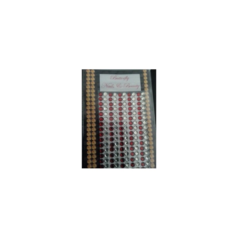 905006 - Rhinestones L 5mm - Red/Clear 905006 - Rhinestones L 5mm - Red/Clear