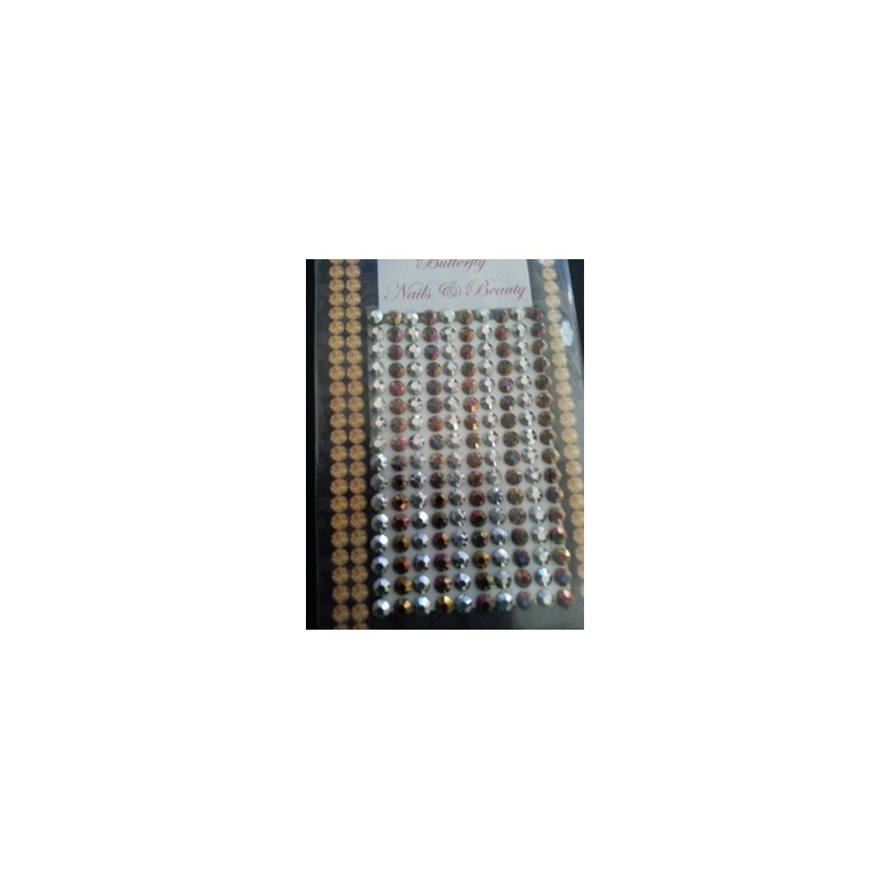 905007 - Rhinestones L 5mm - Brown/Clear