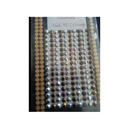 905007 - Rhinestones L 5mm - Brown/Clear