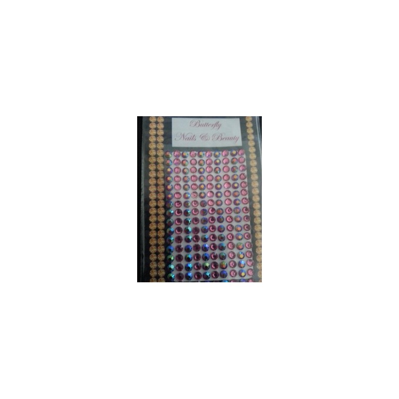 905008 - Rhinestones L 5mm - Pink/Hologram 905008 - Rhinestones L 5mm - Pink/Hologram