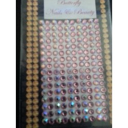 905009 - Rhinestones L 5mm - Light Pink/Ice