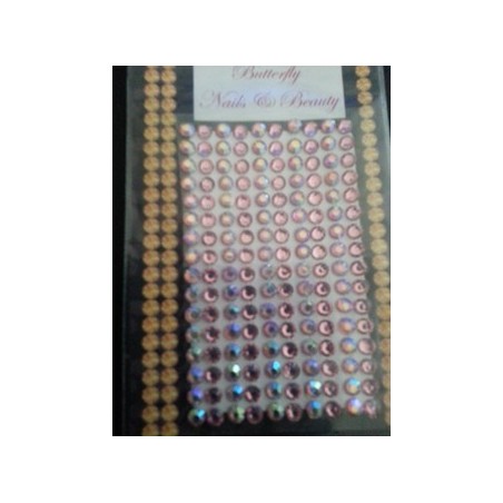 905009 - Rhinestones L 5mm - Light Pink/Ice