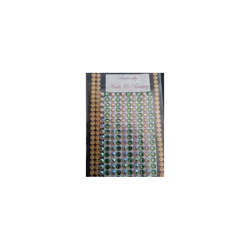 905010 - Rhinestones L 5mm - Light Green/Gold Hologram 905010 - Rhinestones L 5mm - Light Green/Gold Hologram