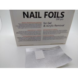 B175026 - Nail Foil Waps 100st for gel & acrylic removal