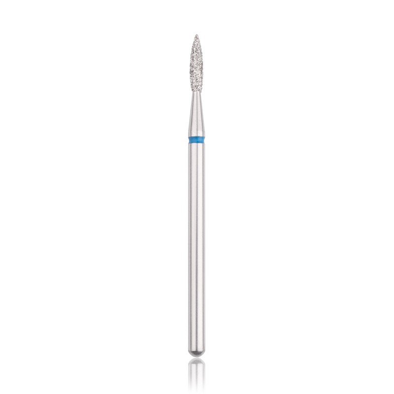 H193016 Head Diamond bit "Flame sharp" blauw L- 8 mm, 1,8 mm H193016 Head Diamond bit "Flame sharp" blauw L- 8 mm, 1,8 mm