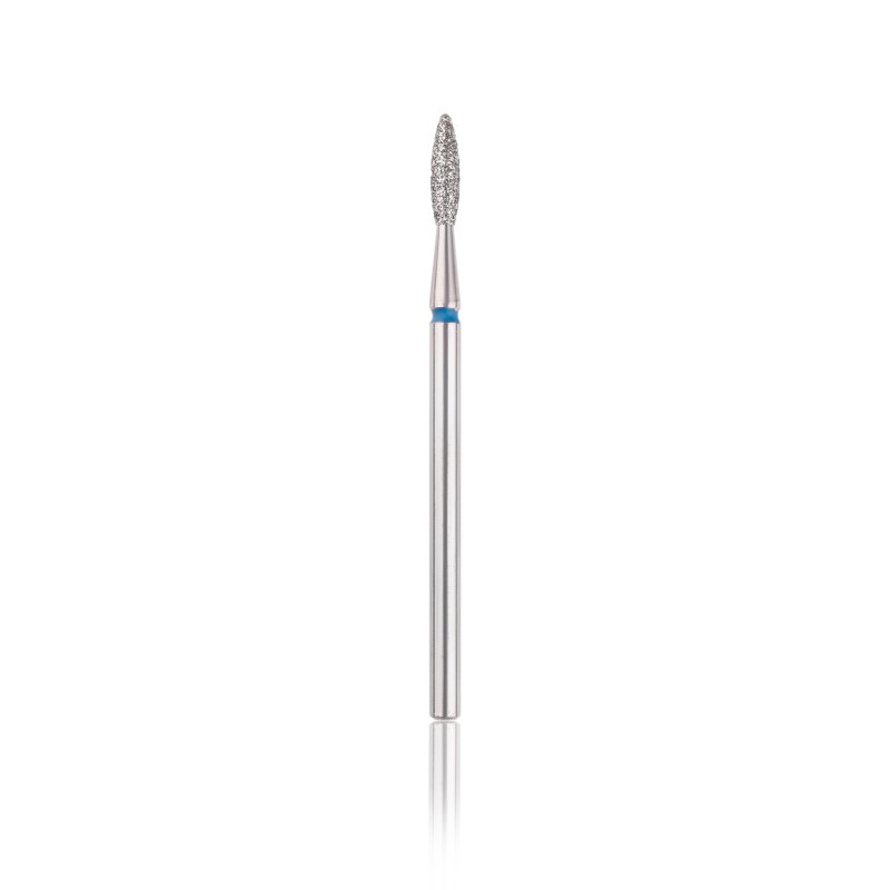 H193017 Head Diamond bit "Flame sharp" blauw L-8 mm, 2,1 mm H193017 Head Diamond bit "Flame sharp" blauw L-8 mm, 2,1 mm