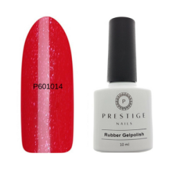 P601014 - Rubber Gelpolish Sparkly Red 10ml