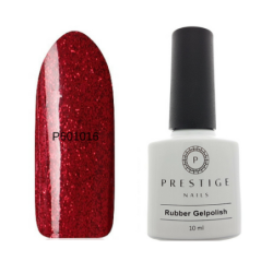 Rubber Gelpolish Sparkly Ruby 10ml