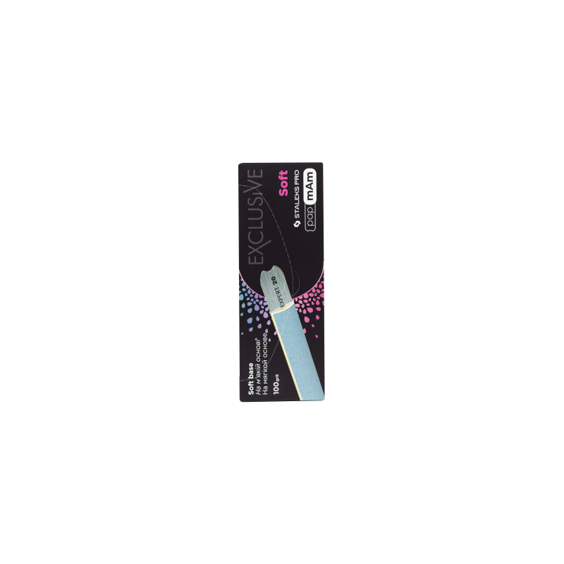 S178046 - STALEKS Wegwerp PAPMAM-vijlen voor rechte base, EXCLUSIVE SOFT 100 grit (30 stuks) (DFCX-20-100) S178046 - STALEKS Wegwerp PAPMAM-vijlen voor rechte base, EXCLUSIVE SOFT 100 grit (30 stuks) (DFCX-20-100)