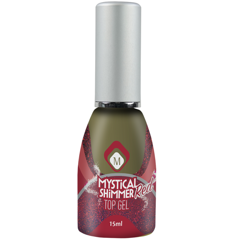 104190 Top Gel Mystical Shimmer Red 15 ml