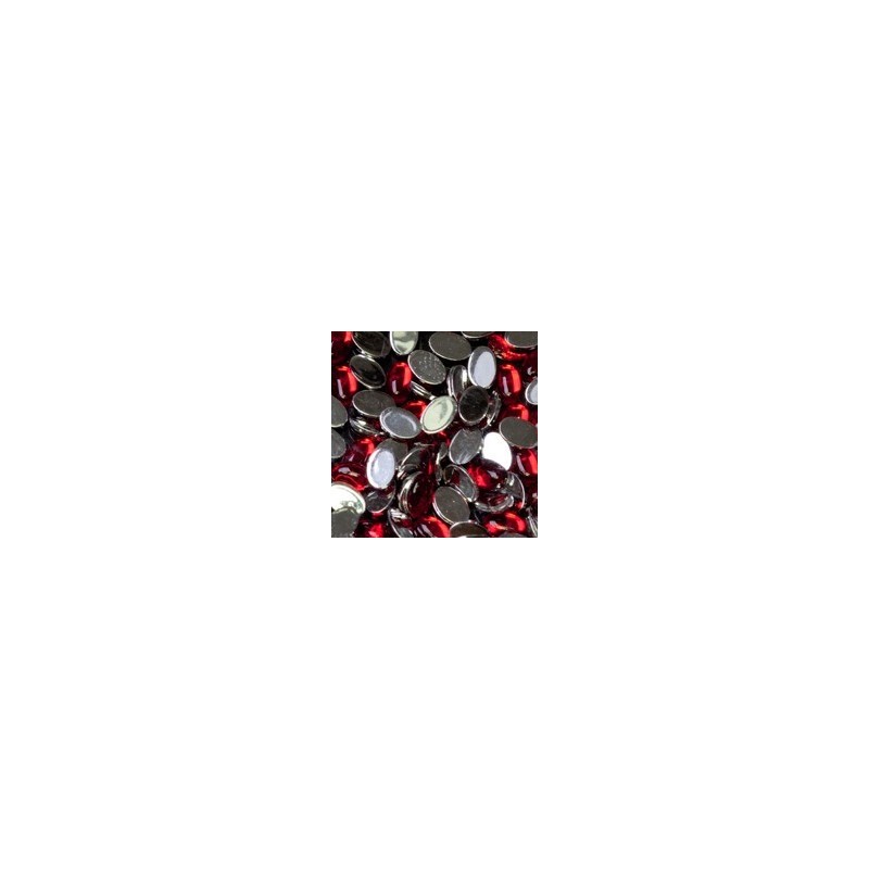 117844 - Oval Rhinestone Large red