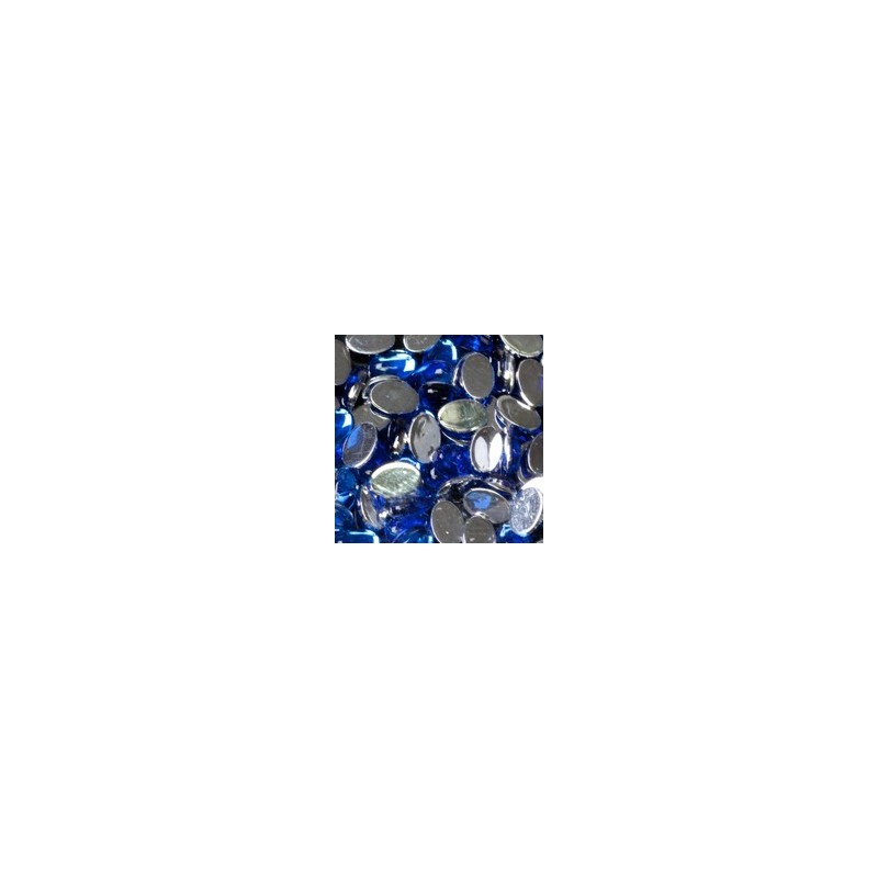 117845 - Oval Rhinestone Large Dark Blue
