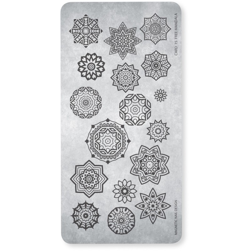 118618 Stamping Plate 15 Free Mandala 118618 Stamping Plate 15 Free Mandala