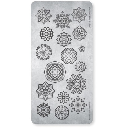 118618 Stamping Plate 15 Free Mandala