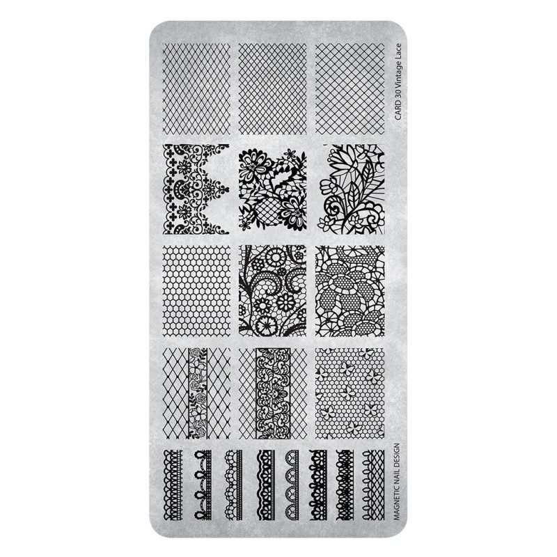 118633 - Stamping Plate nr 30 Vintage Lace 118633 - Stamping Plate nr 30 Vintage Lace