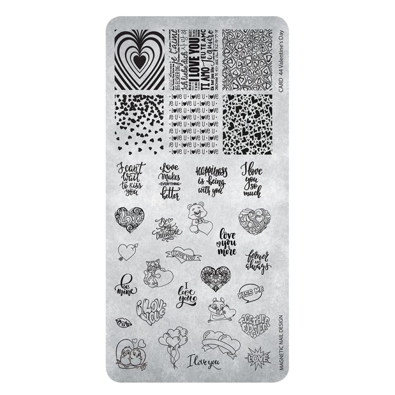 118647 Stamping plate Valentine's Day 44 118647 Stamping plate Valentine's Day 44