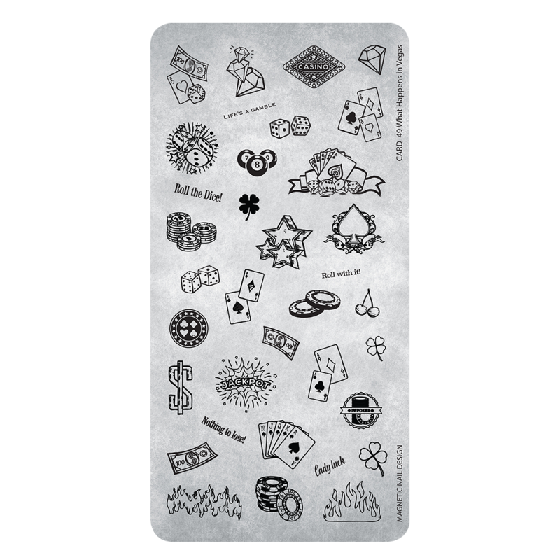 118652 Stamping Plate What Happens in Vegas 49 118652 Stamping Plate What Happens in Vegas 49