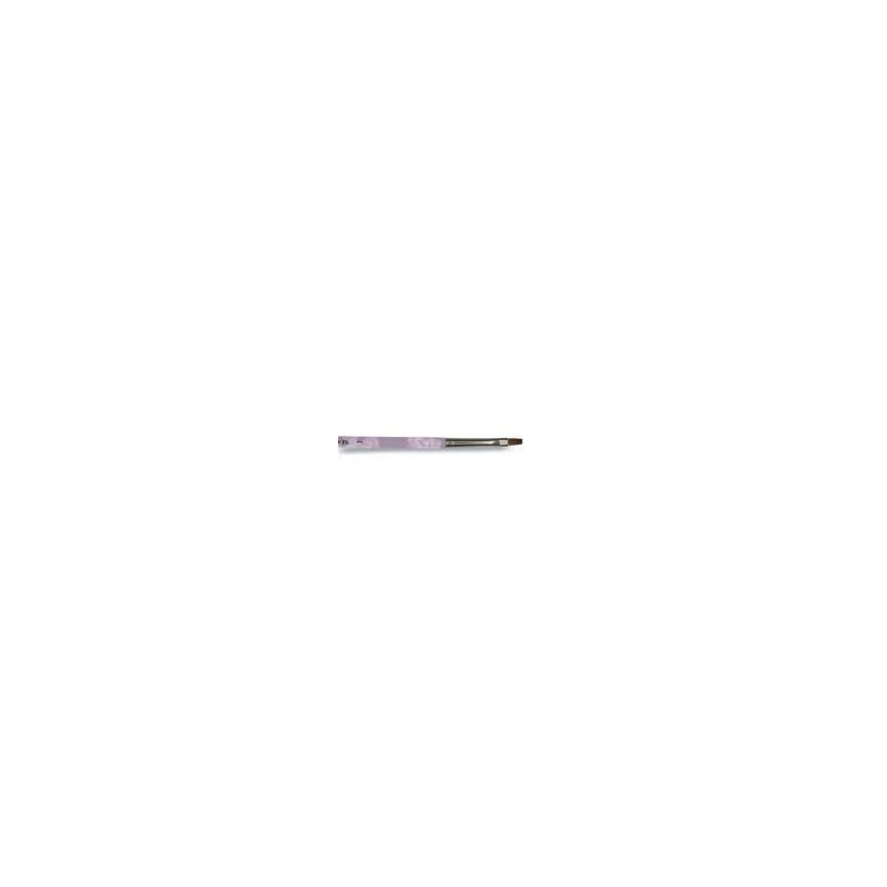 176033 - Gelpenseel plat nr. 4 Pink (Kolinsky) 176033 - Gelpenseel plat nr. 4 Pink (Kolinsky)